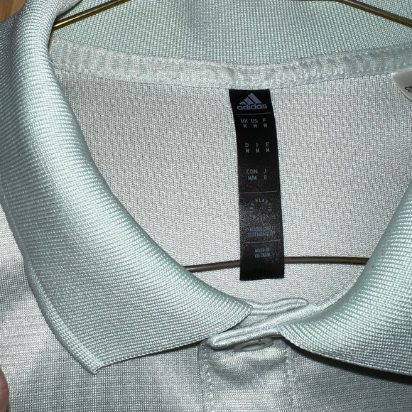 Light Blue Adidas Golf Polo Size M - Picture 4 of 4